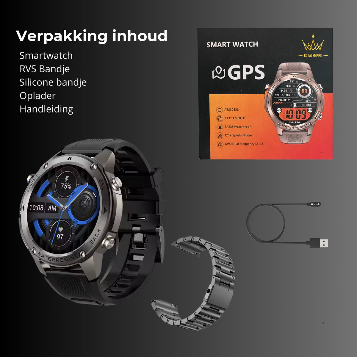 Royal Empire GPS Smartwatch