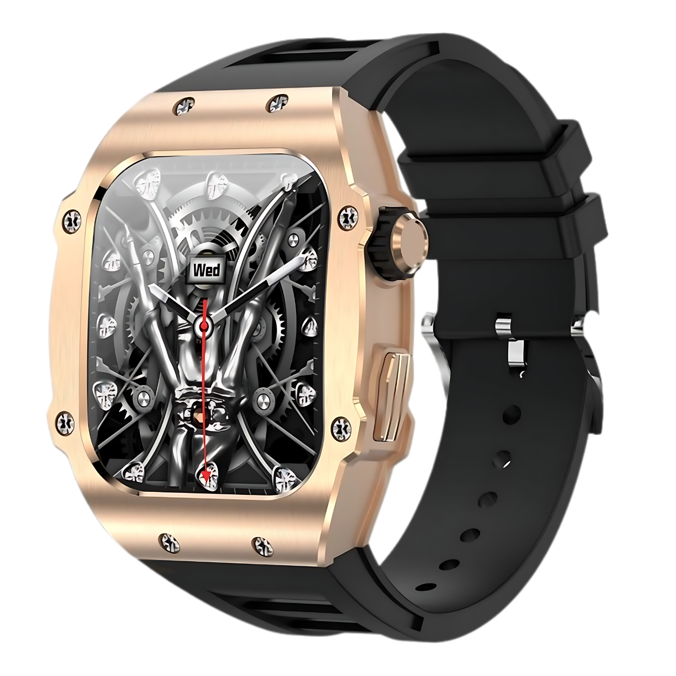 Royal Empire AK55 Smartwatch Heren Zwart/Goud