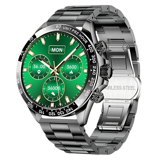 Royal Empire AMOLED Smartwatch Heren Stainless Steel