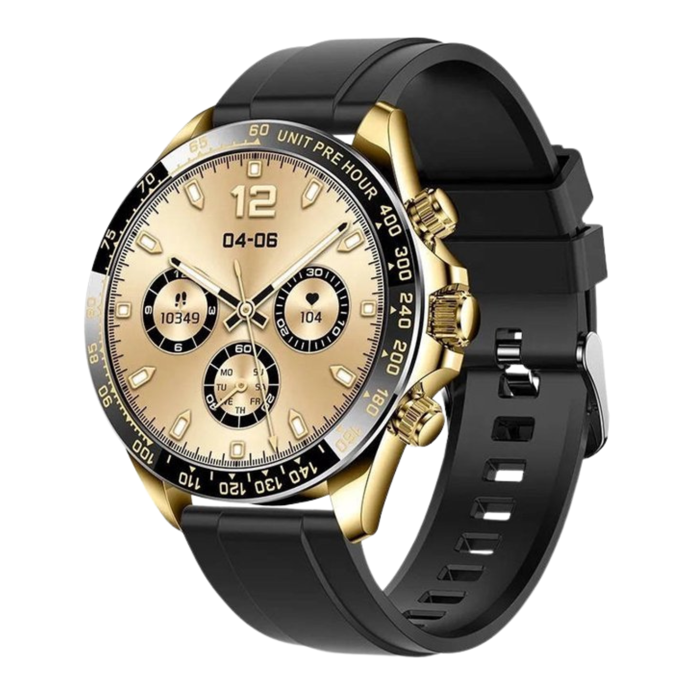 Royal Empire AK63 Smartwatch Heren Zwart/Goud