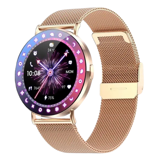 Royal Empire KM78 AMOLED Smartwatch Dames Goud