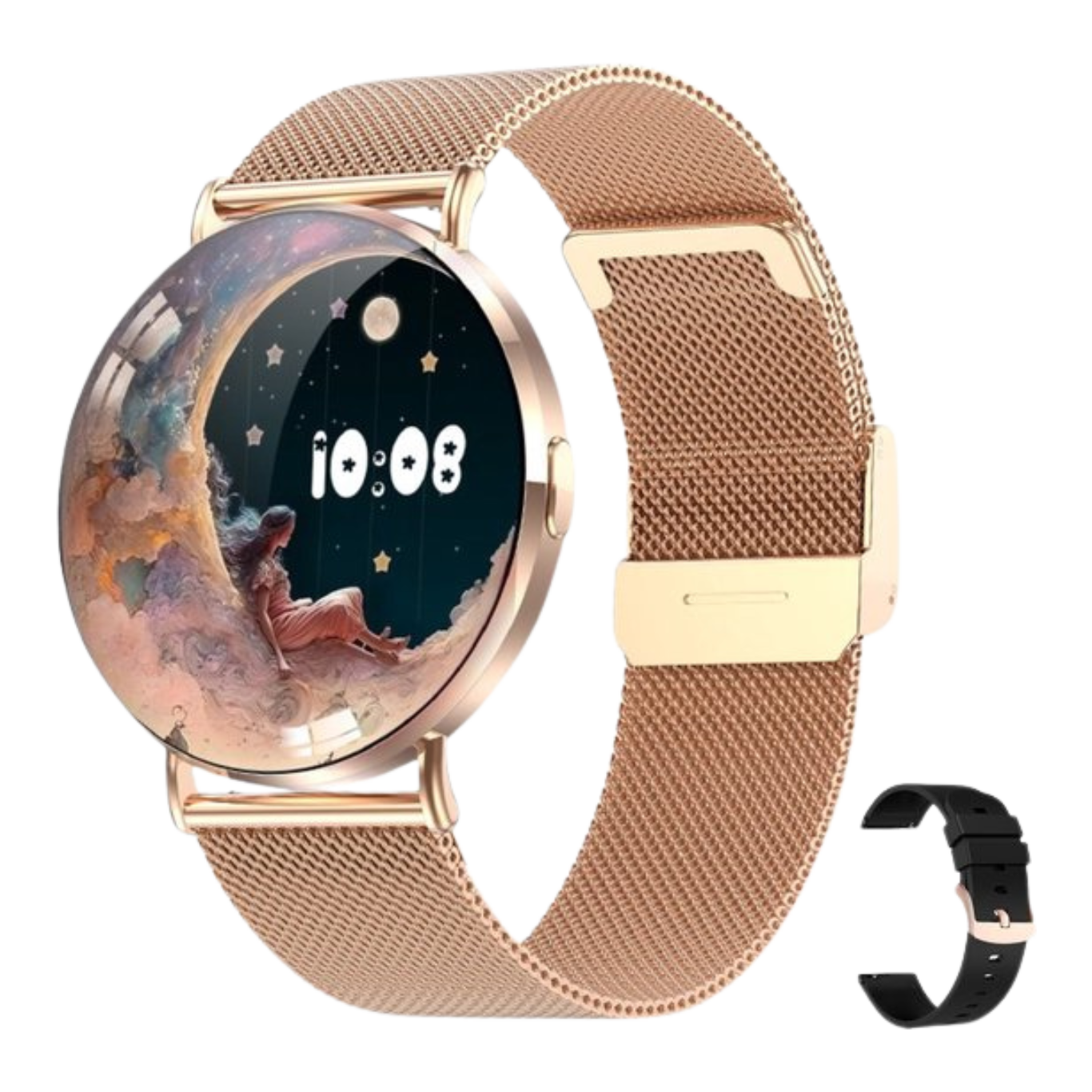 Royal Empire KM78 AMOLED Smartwatch Dames Goud