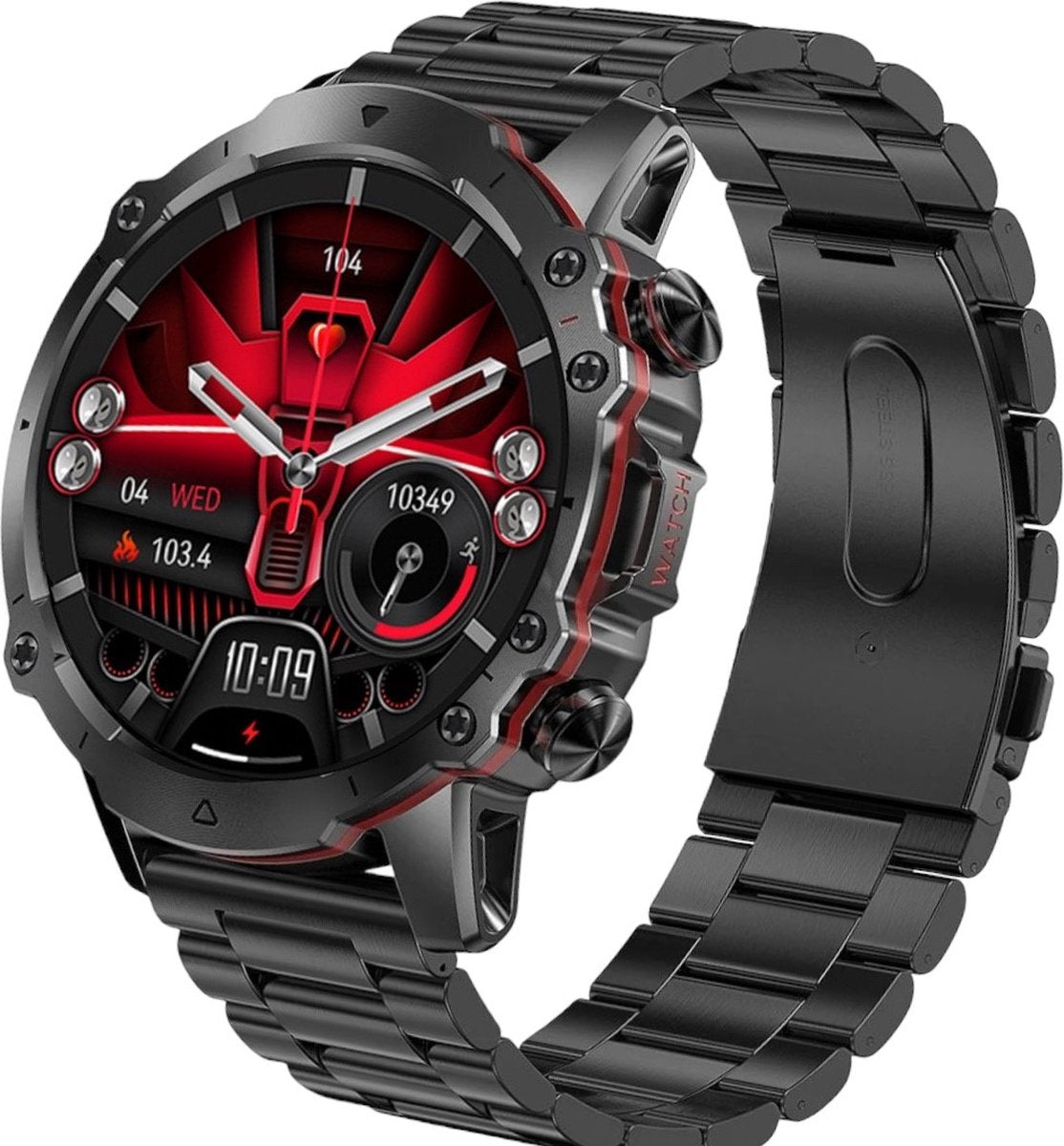 Royal Empire AK56 Heren Smartwatch Zwart