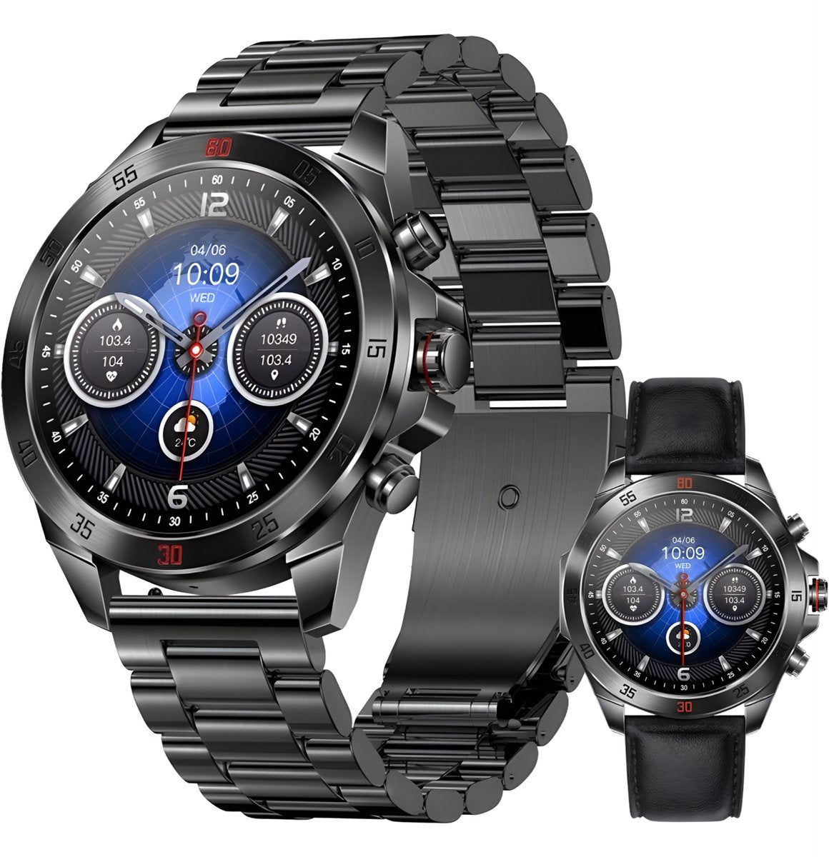 Royal Empire Amoled Pro Smartwatch Zwart