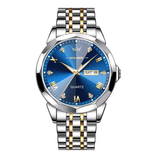 Royal Empire AK51 Heren Horloge Zilver/Goud RVS Waterdicht