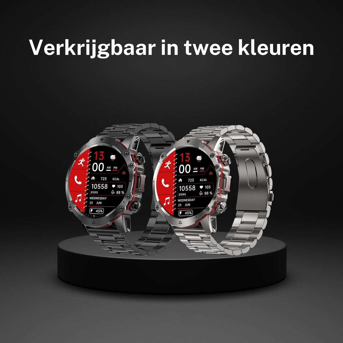 Royal Empire AK56 Heren Smartwatch Zwart