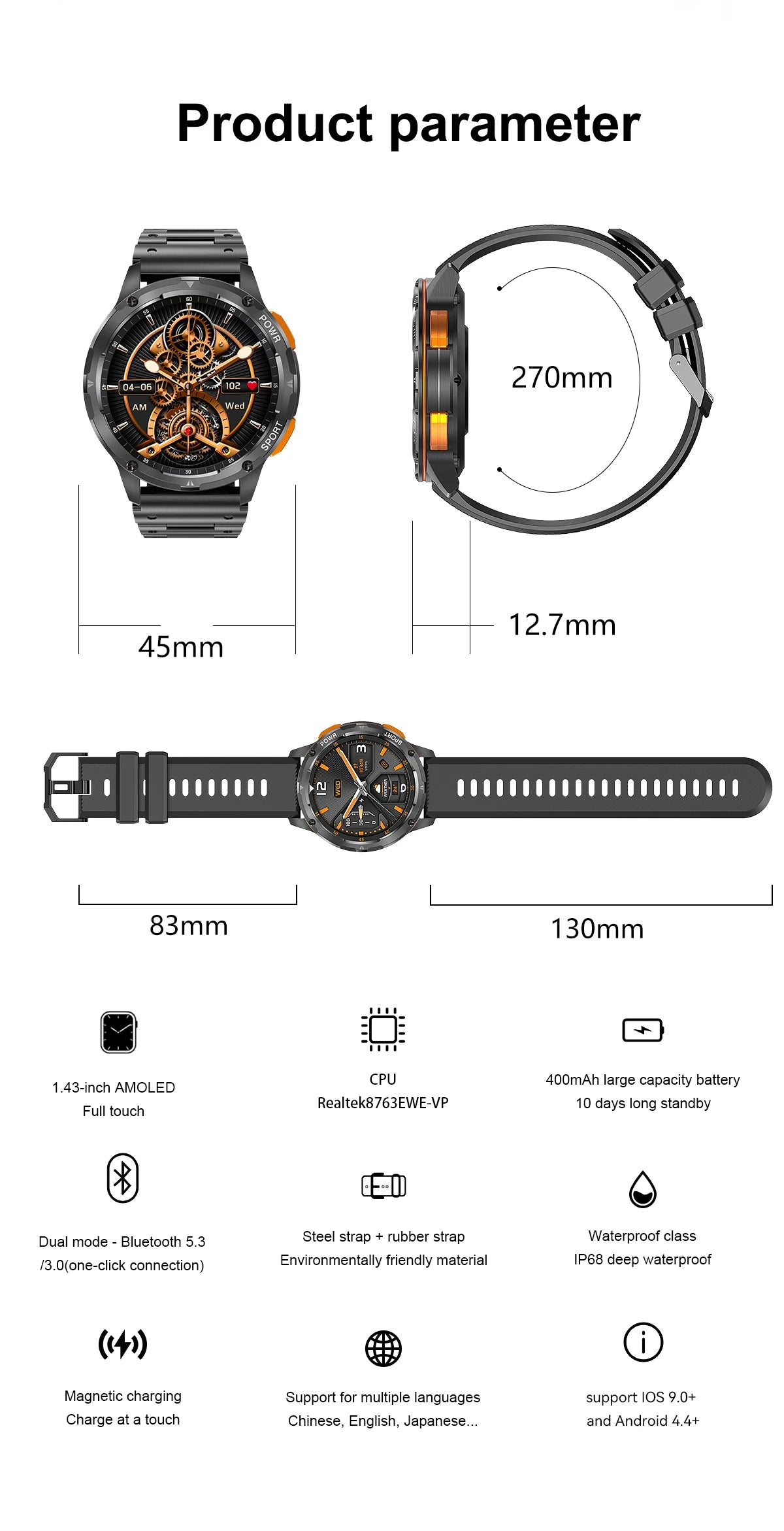 Smartwatch | Royal Empire AK59