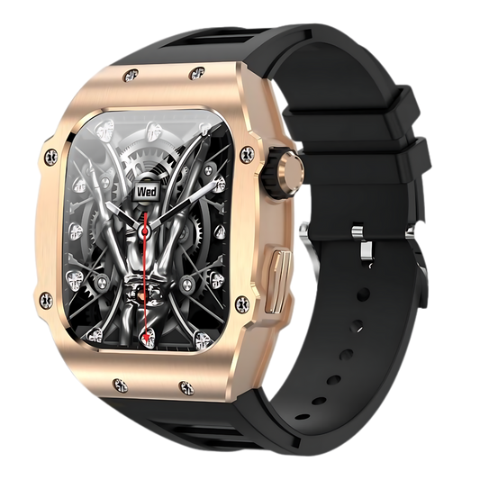 Royal Empire AK55 Smartwatch Heren Zwart/Goud